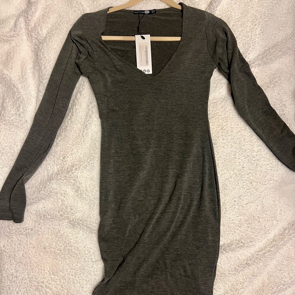Long sleeve Bodycon dress midi